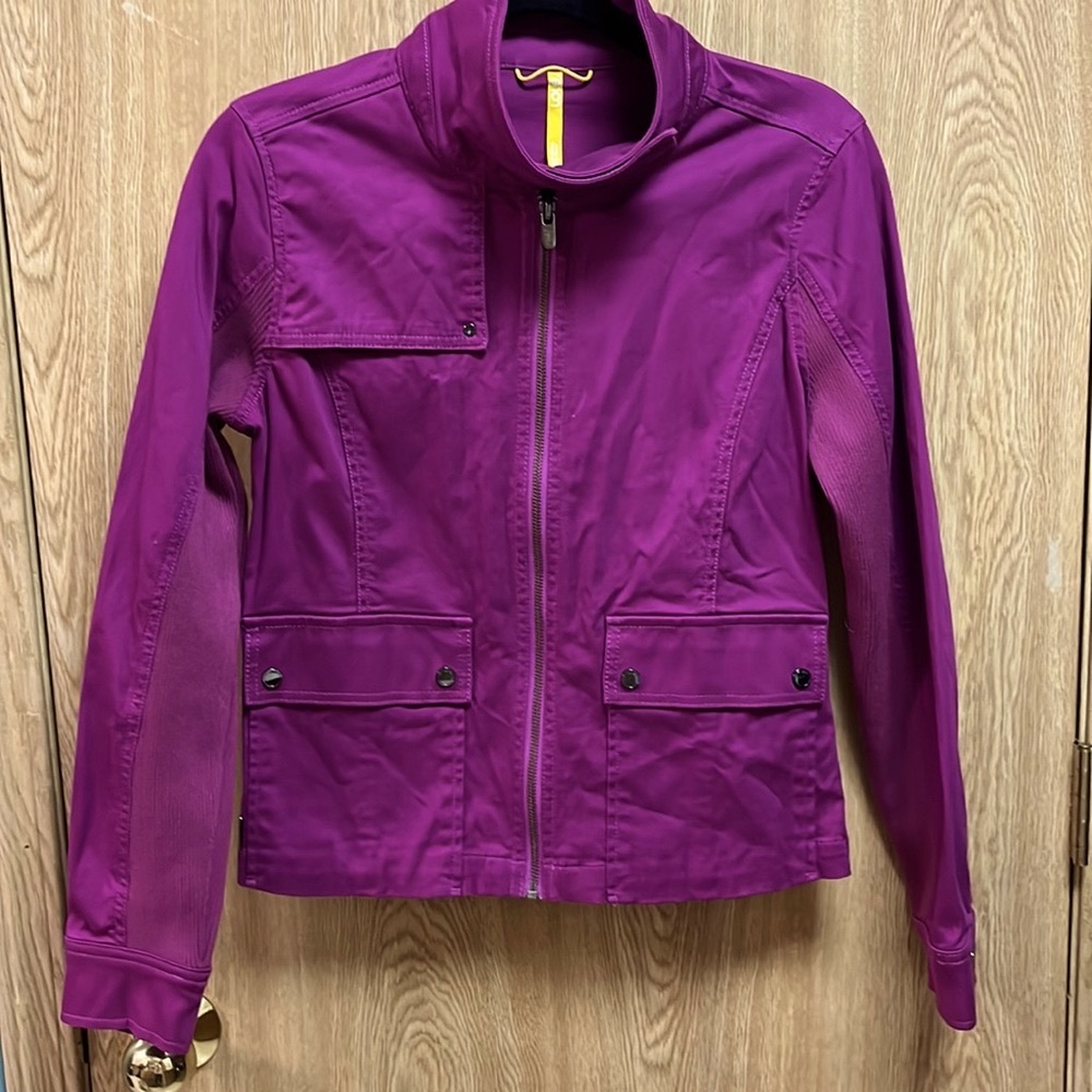 Lole magenta athletic jacket size 8